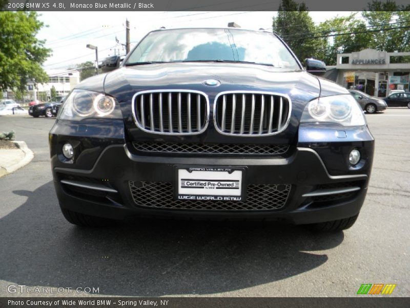 Monaco Blue Metallic / Black 2008 BMW X5 4.8i