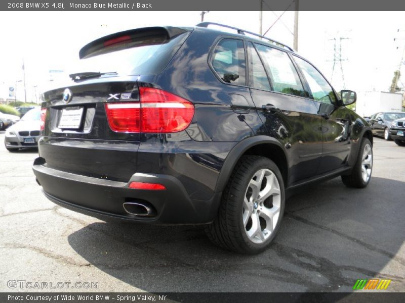 Monaco Blue Metallic / Black 2008 BMW X5 4.8i