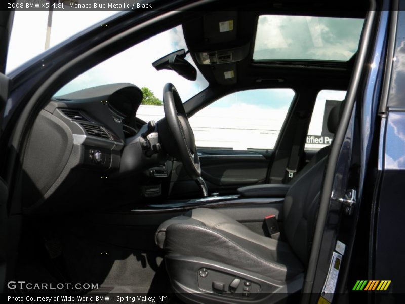 Monaco Blue Metallic / Black 2008 BMW X5 4.8i