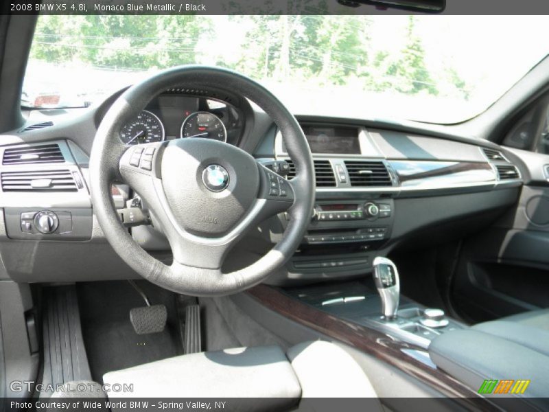 Monaco Blue Metallic / Black 2008 BMW X5 4.8i