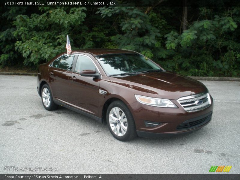 Cinnamon Red Metallic / Charcoal Black 2010 Ford Taurus SEL