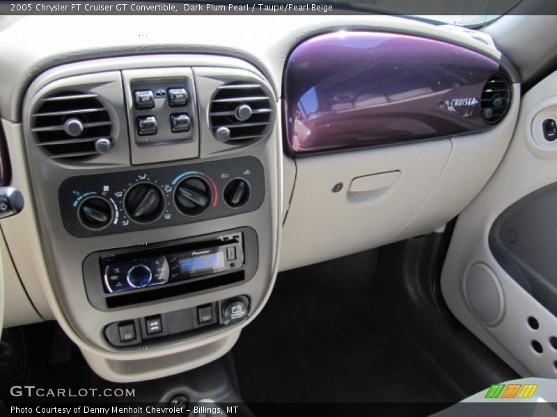 Dark Plum Pearl / Taupe/Pearl Beige 2005 Chrysler PT Cruiser GT Convertible
