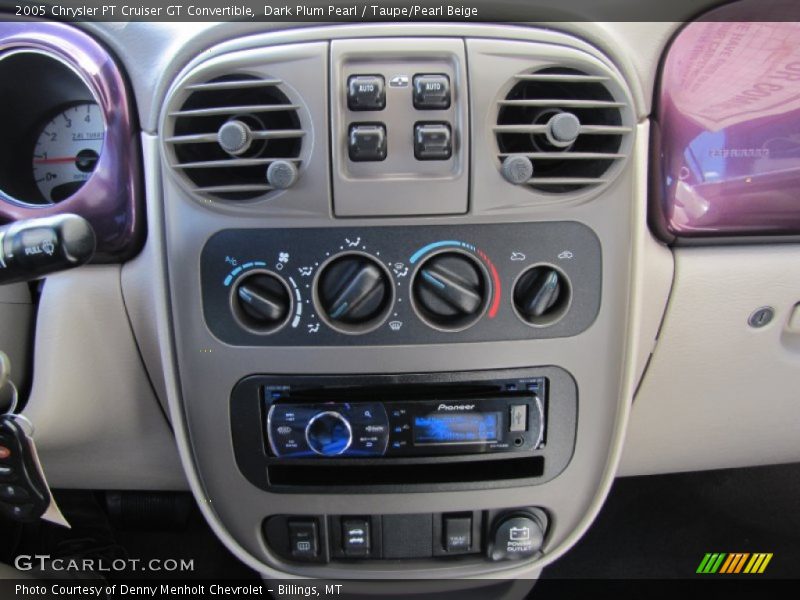 Dark Plum Pearl / Taupe/Pearl Beige 2005 Chrysler PT Cruiser GT Convertible