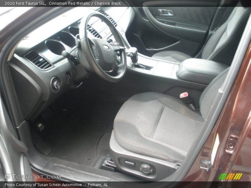 Cinnamon Red Metallic / Charcoal Black 2010 Ford Taurus SEL