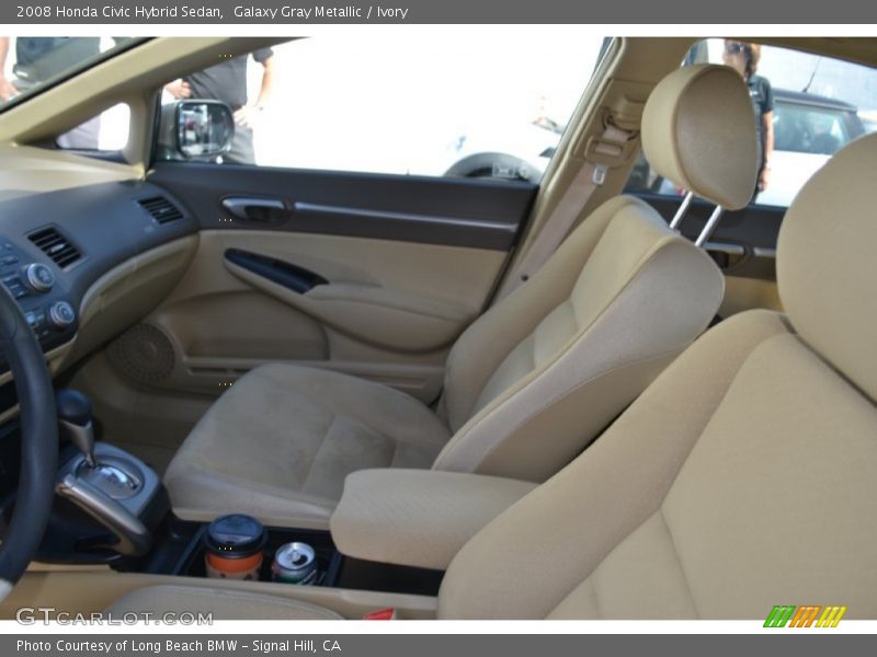 Galaxy Gray Metallic / Ivory 2008 Honda Civic Hybrid Sedan
