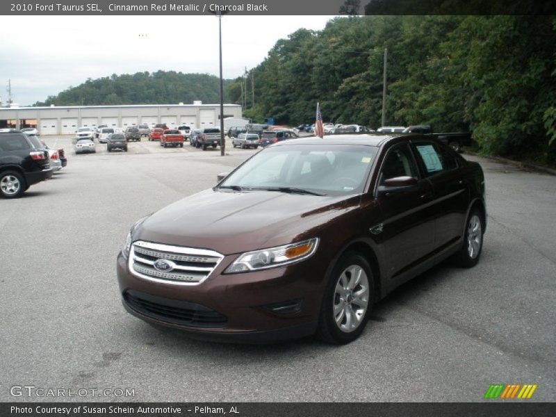 Cinnamon Red Metallic / Charcoal Black 2010 Ford Taurus SEL