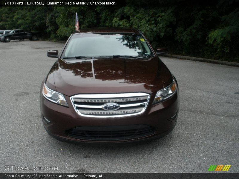 Cinnamon Red Metallic / Charcoal Black 2010 Ford Taurus SEL