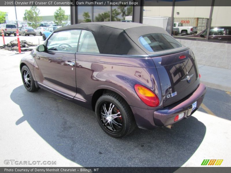 Dark Plum Pearl / Taupe/Pearl Beige 2005 Chrysler PT Cruiser GT Convertible