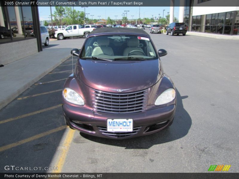 Dark Plum Pearl / Taupe/Pearl Beige 2005 Chrysler PT Cruiser GT Convertible