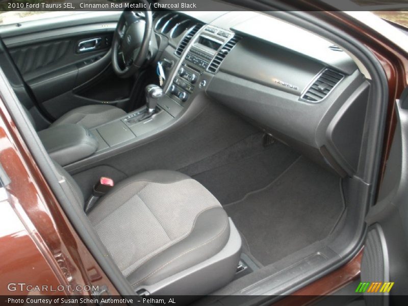 Cinnamon Red Metallic / Charcoal Black 2010 Ford Taurus SEL