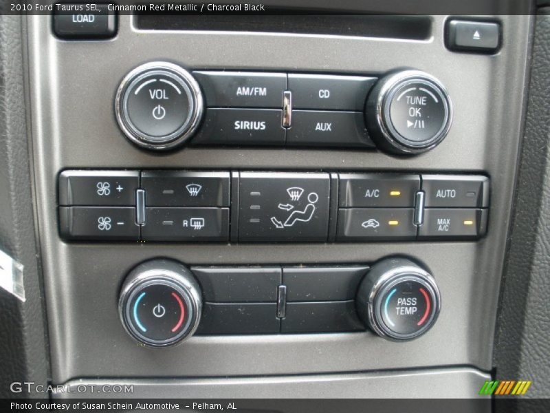 Cinnamon Red Metallic / Charcoal Black 2010 Ford Taurus SEL