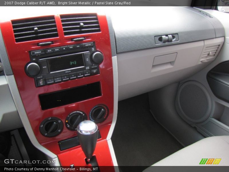 Bright Silver Metallic / Pastel Slate Gray/Red 2007 Dodge Caliber R/T AWD