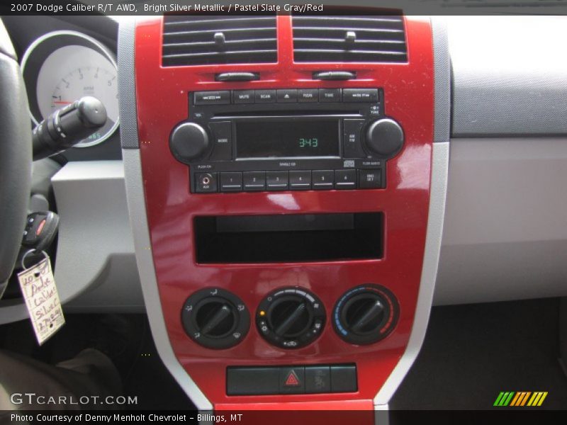 Bright Silver Metallic / Pastel Slate Gray/Red 2007 Dodge Caliber R/T AWD
