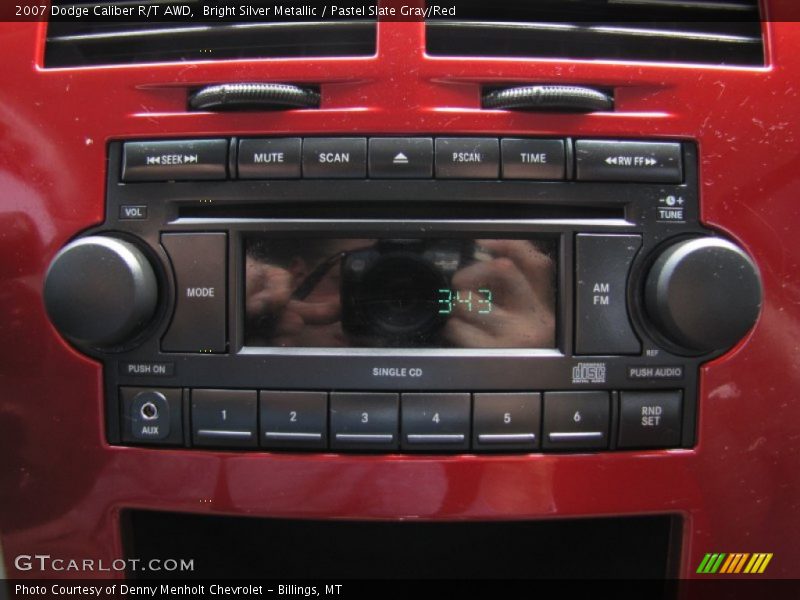 Bright Silver Metallic / Pastel Slate Gray/Red 2007 Dodge Caliber R/T AWD