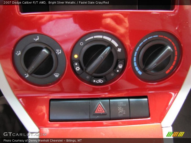 Bright Silver Metallic / Pastel Slate Gray/Red 2007 Dodge Caliber R/T AWD