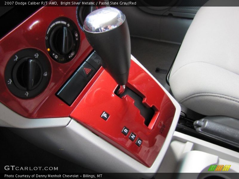 Bright Silver Metallic / Pastel Slate Gray/Red 2007 Dodge Caliber R/T AWD