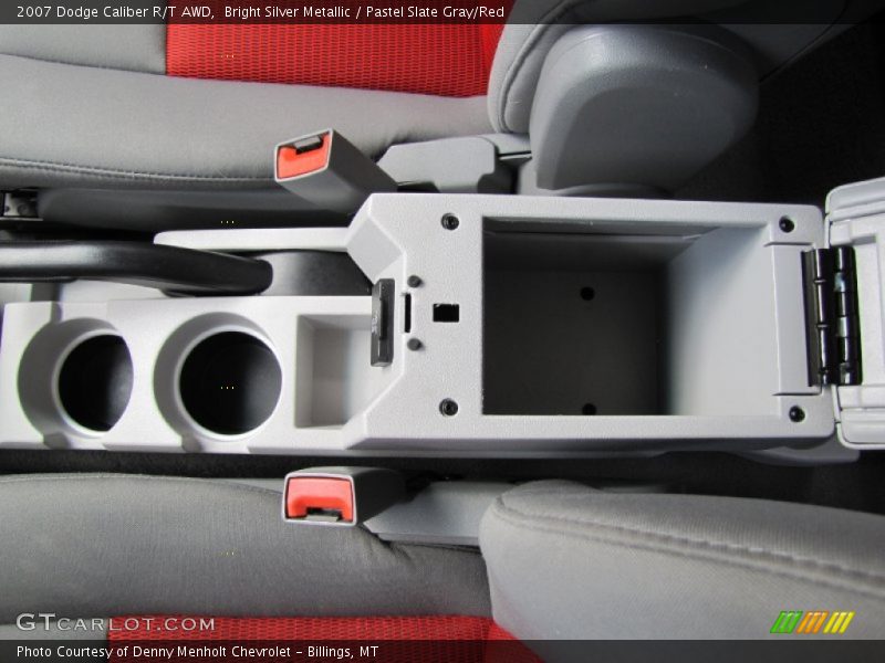 Bright Silver Metallic / Pastel Slate Gray/Red 2007 Dodge Caliber R/T AWD