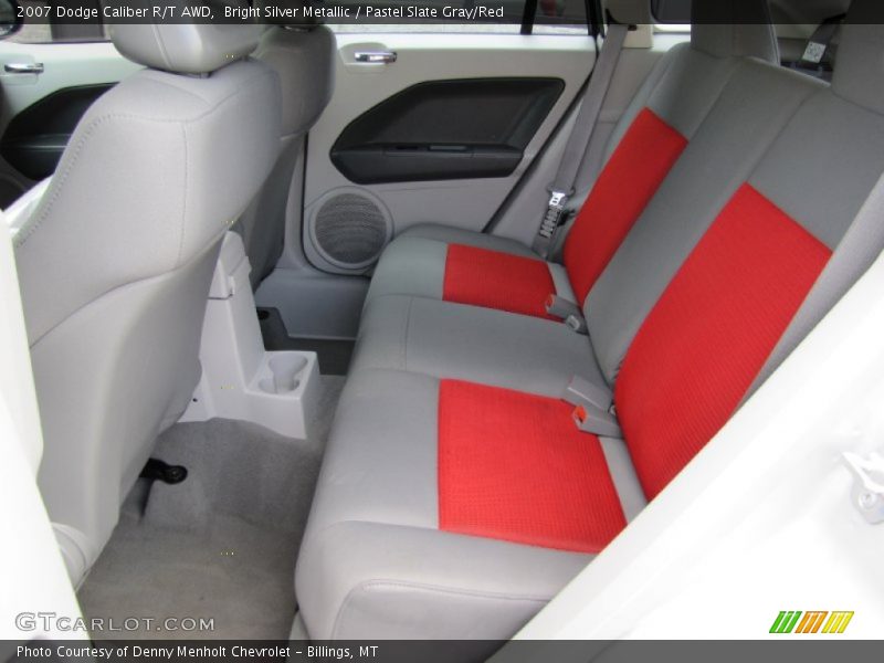 Bright Silver Metallic / Pastel Slate Gray/Red 2007 Dodge Caliber R/T AWD