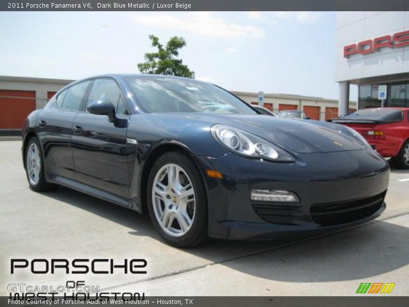 Dark Blue Metallic / Luxor Beige 2011 Porsche Panamera V6