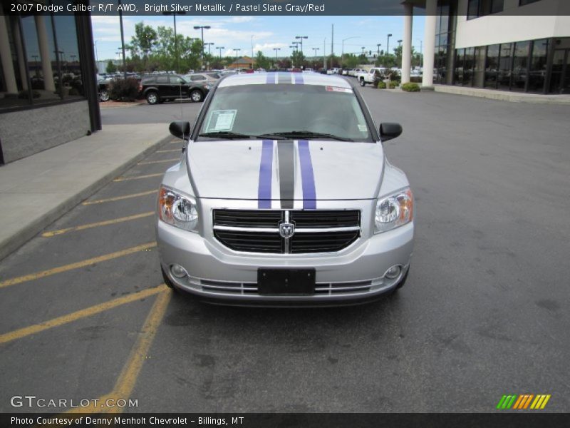 Bright Silver Metallic / Pastel Slate Gray/Red 2007 Dodge Caliber R/T AWD