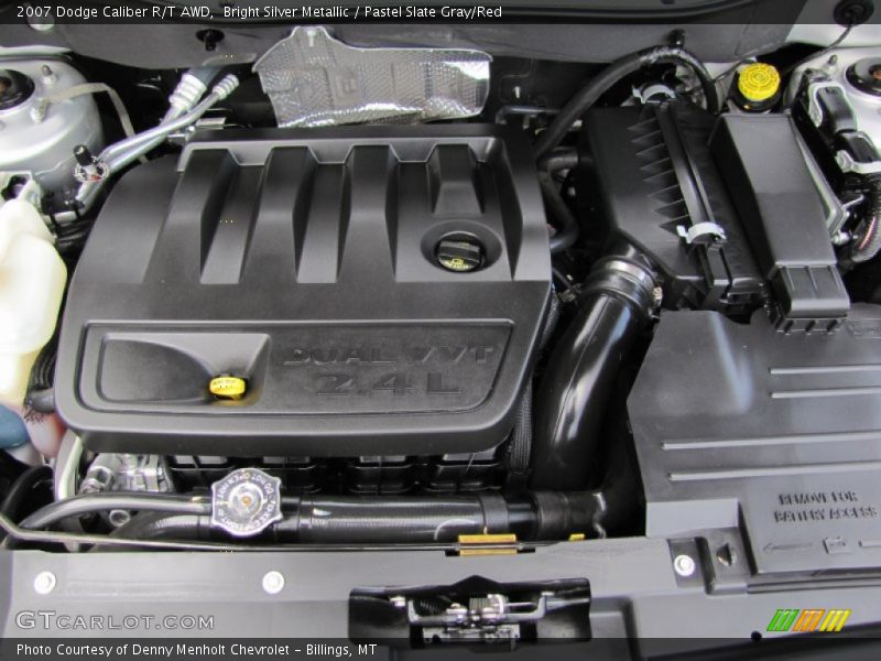 Bright Silver Metallic / Pastel Slate Gray/Red 2007 Dodge Caliber R/T AWD