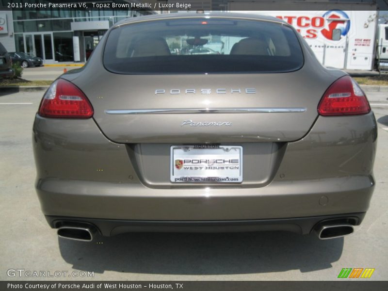 Topaz Brown Metallic / Luxor Beige 2011 Porsche Panamera V6