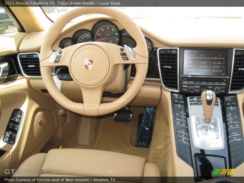 Topaz Brown Metallic / Luxor Beige 2011 Porsche Panamera V6