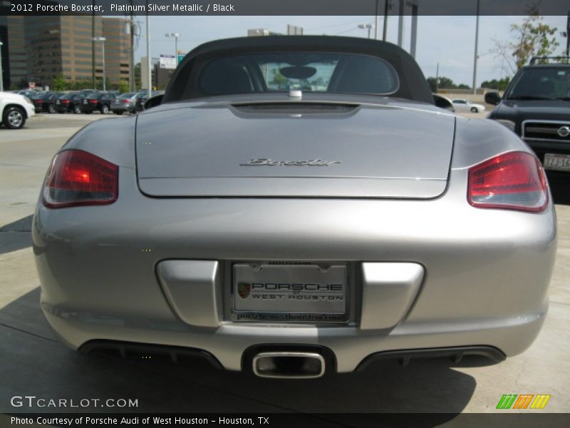 Platinum Silver Metallic / Black 2012 Porsche Boxster
