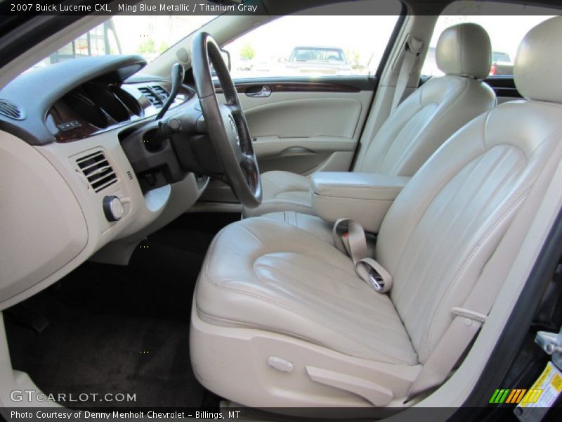 Ming Blue Metallic / Titanium Gray 2007 Buick Lucerne CXL