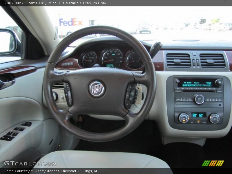 Ming Blue Metallic / Titanium Gray 2007 Buick Lucerne CXL