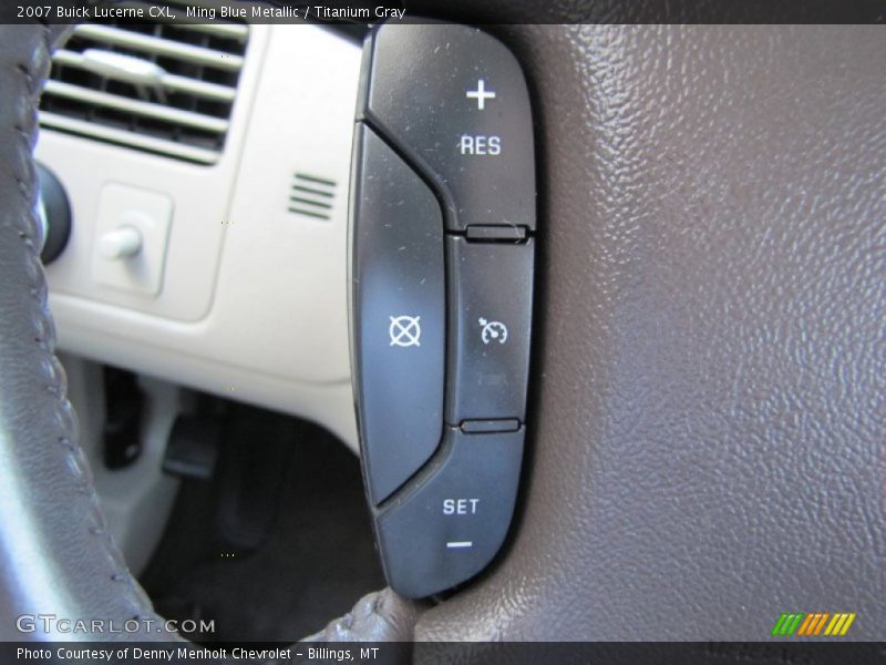 Ming Blue Metallic / Titanium Gray 2007 Buick Lucerne CXL