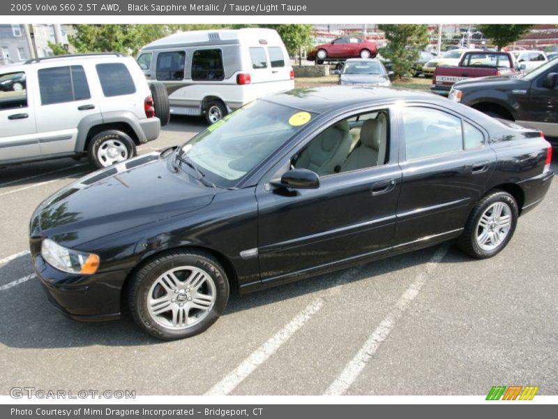 Black Sapphire Metallic / Taupe/Light Taupe 2005 Volvo S60 2.5T AWD