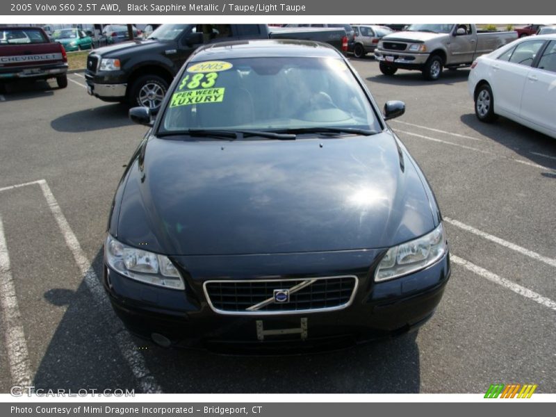 Black Sapphire Metallic / Taupe/Light Taupe 2005 Volvo S60 2.5T AWD