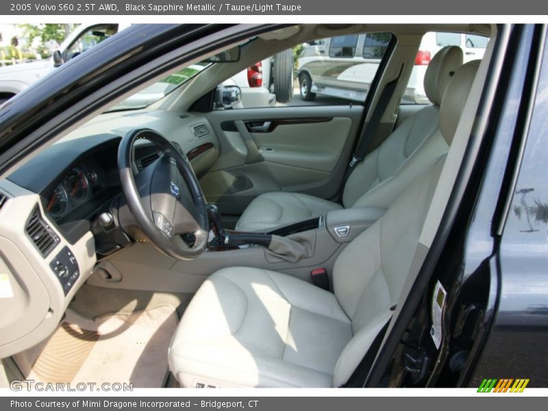 Black Sapphire Metallic / Taupe/Light Taupe 2005 Volvo S60 2.5T AWD