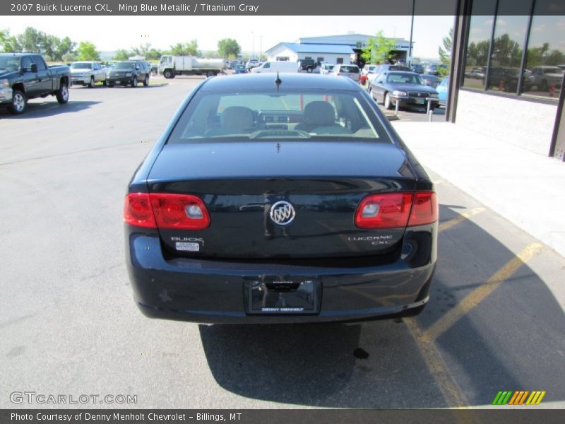 Ming Blue Metallic / Titanium Gray 2007 Buick Lucerne CXL