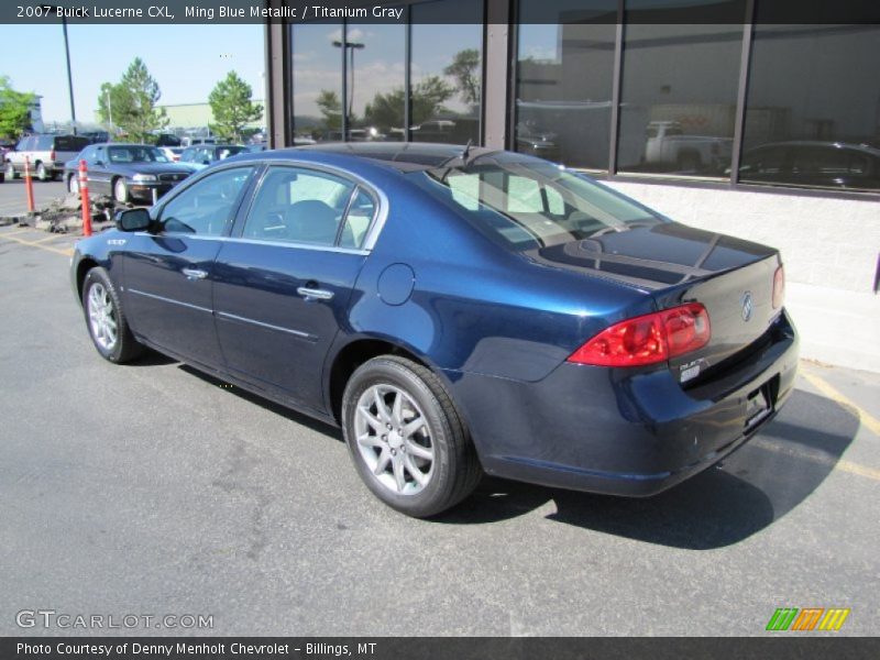 Ming Blue Metallic / Titanium Gray 2007 Buick Lucerne CXL