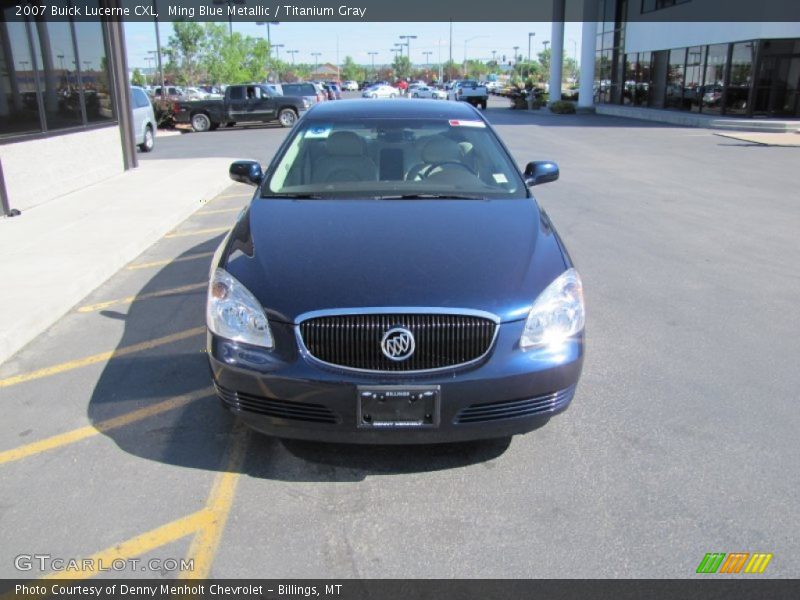 Ming Blue Metallic / Titanium Gray 2007 Buick Lucerne CXL