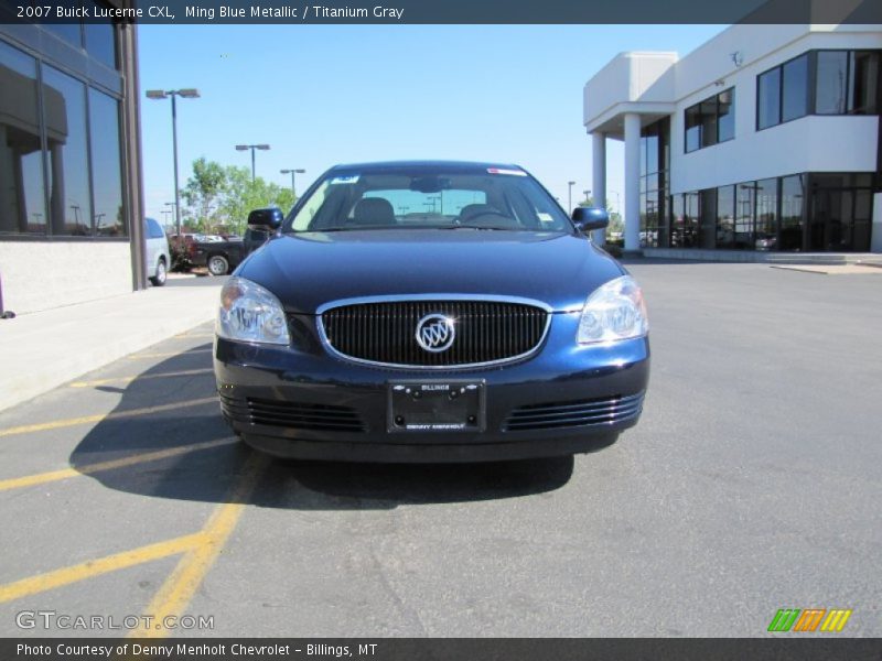 Ming Blue Metallic / Titanium Gray 2007 Buick Lucerne CXL
