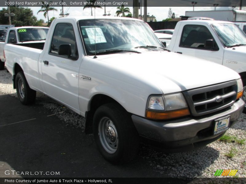 Oxford White / Medium Graphite 2000 Ford Ranger XL Regular Cab