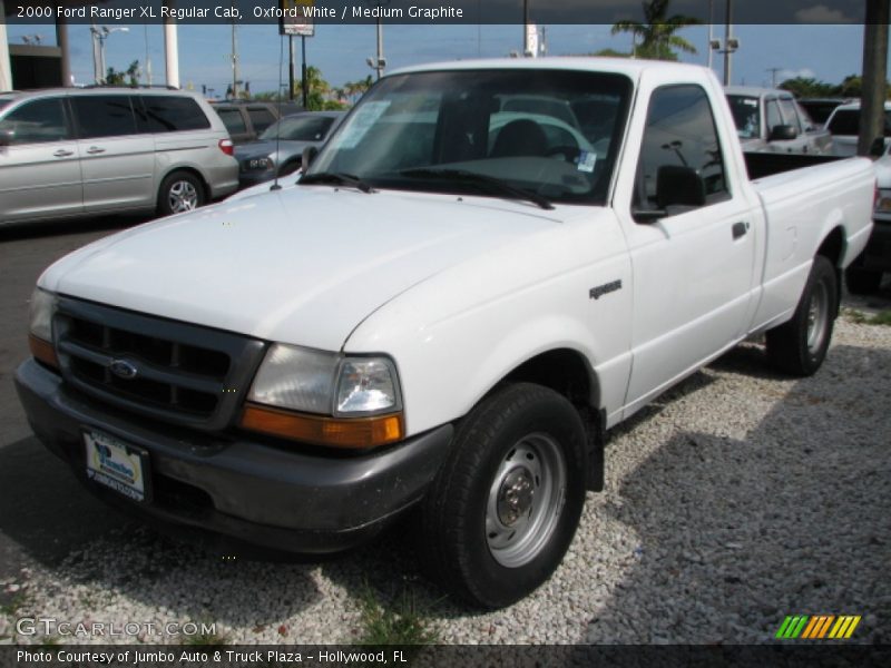 Oxford White / Medium Graphite 2000 Ford Ranger XL Regular Cab