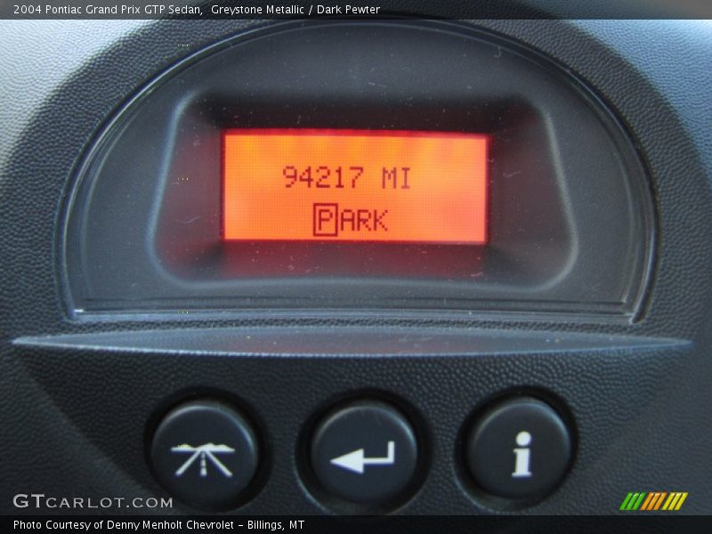 Greystone Metallic / Dark Pewter 2004 Pontiac Grand Prix GTP Sedan