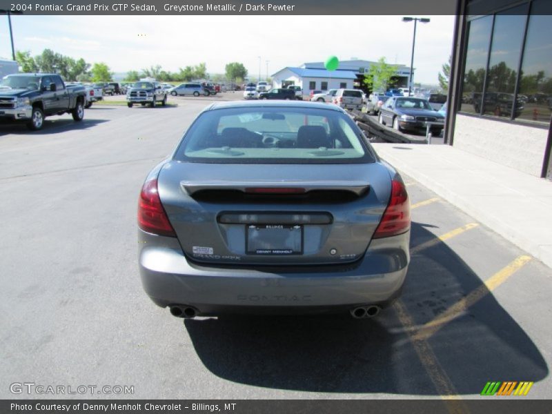 Greystone Metallic / Dark Pewter 2004 Pontiac Grand Prix GTP Sedan