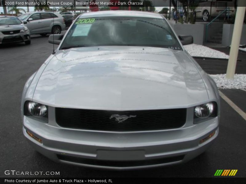 Brilliant Silver Metallic / Dark Charcoal 2008 Ford Mustang V6 Deluxe Coupe