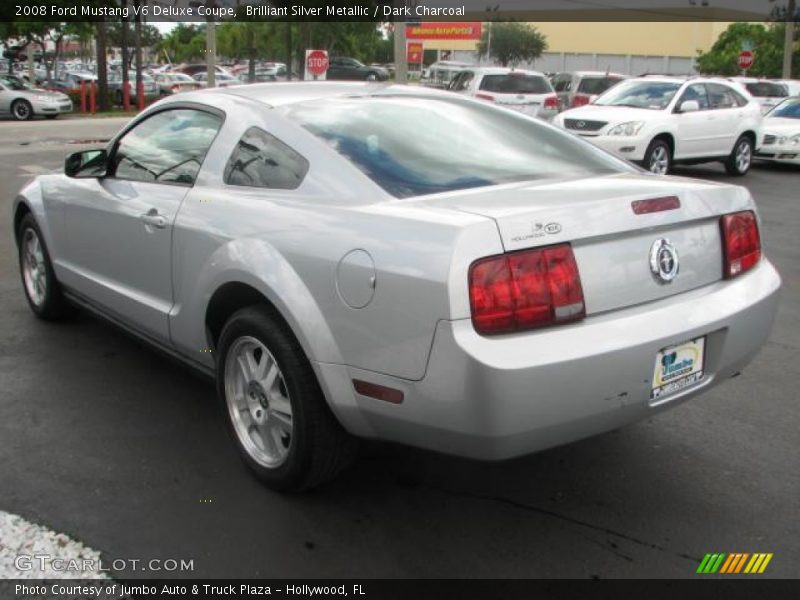 Brilliant Silver Metallic / Dark Charcoal 2008 Ford Mustang V6 Deluxe Coupe