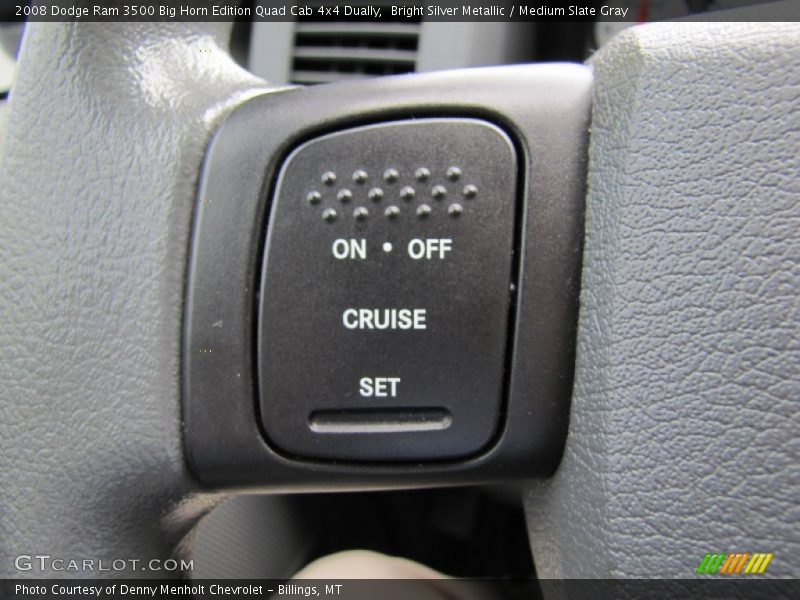 Bright Silver Metallic / Medium Slate Gray 2008 Dodge Ram 3500 Big Horn Edition Quad Cab 4x4 Dually