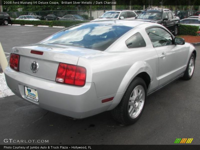 Brilliant Silver Metallic / Dark Charcoal 2008 Ford Mustang V6 Deluxe Coupe