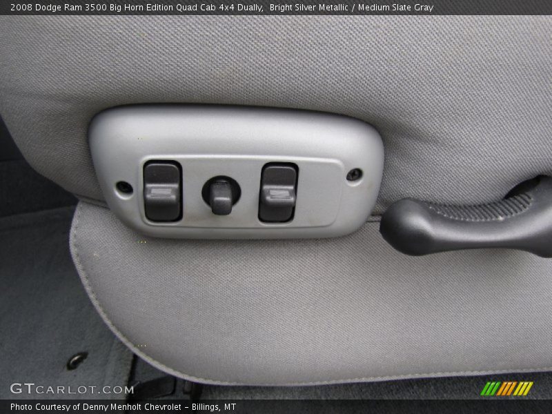 Bright Silver Metallic / Medium Slate Gray 2008 Dodge Ram 3500 Big Horn Edition Quad Cab 4x4 Dually