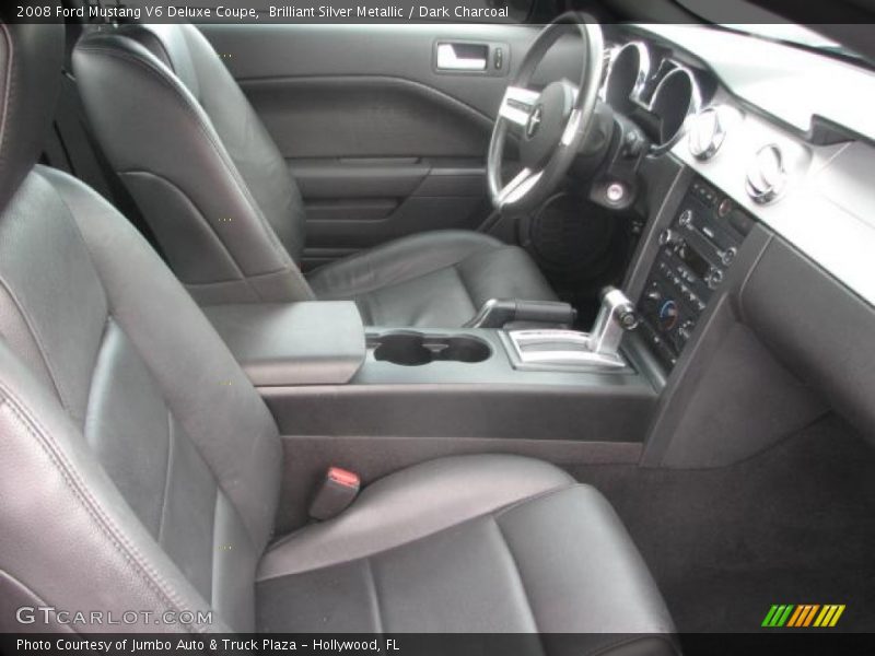 Brilliant Silver Metallic / Dark Charcoal 2008 Ford Mustang V6 Deluxe Coupe