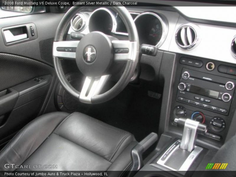 Brilliant Silver Metallic / Dark Charcoal 2008 Ford Mustang V6 Deluxe Coupe