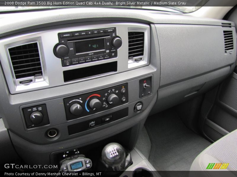 Bright Silver Metallic / Medium Slate Gray 2008 Dodge Ram 3500 Big Horn Edition Quad Cab 4x4 Dually